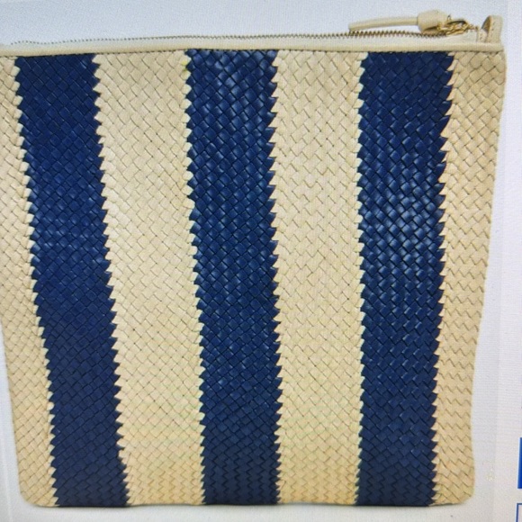 Clare .V Foldover Woven Leather Clutch - Picture 10 of 17